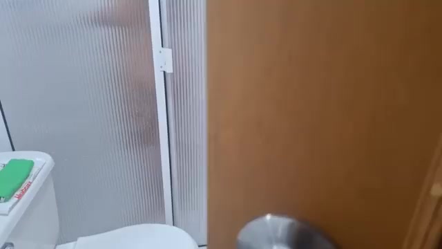 I masturbate watching my stepsister shower, she discovers me and gets hot with my cock