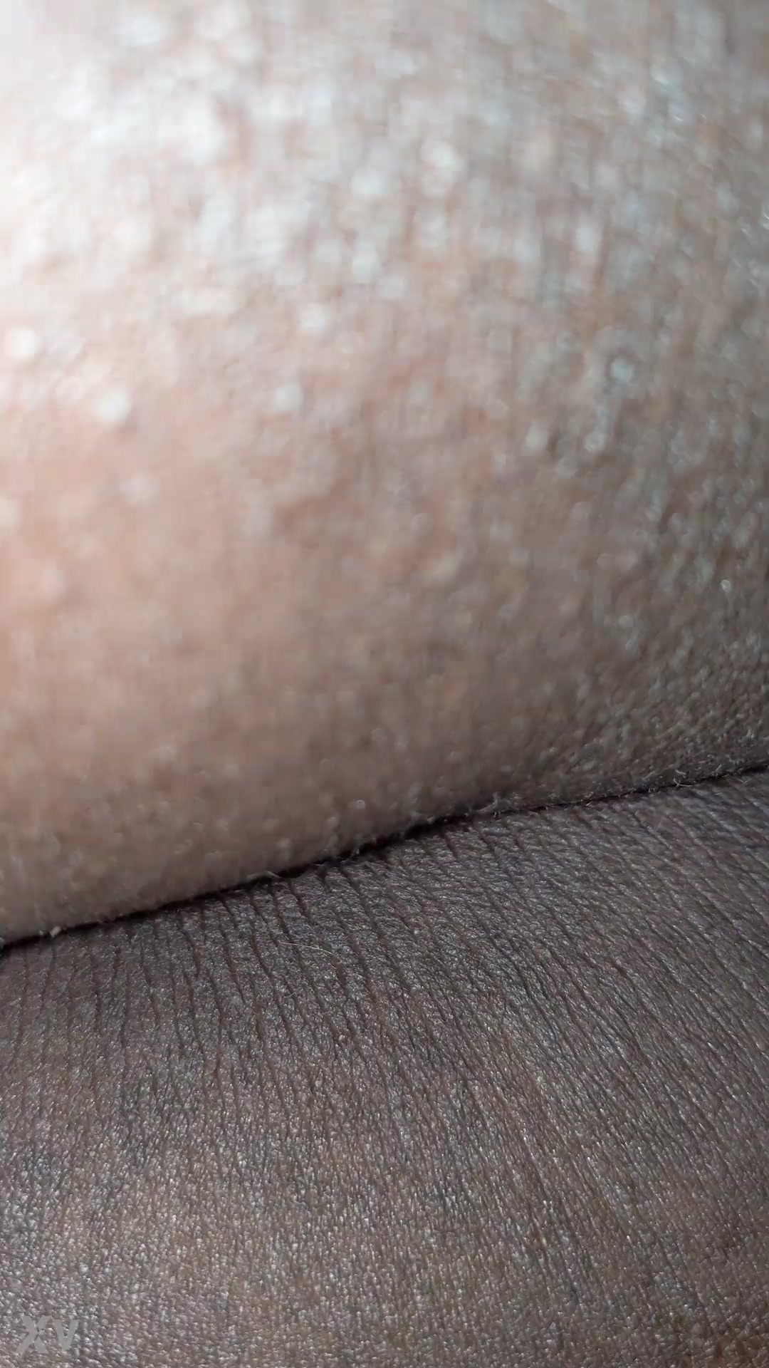 My step sister clean shave pussy