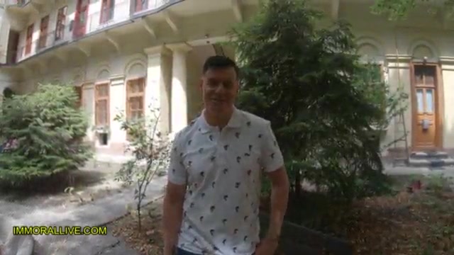 Taboo Threesome Hot Blonde Babe with Huge Ass and Massive Tits Tag Teamed by step Father and Son