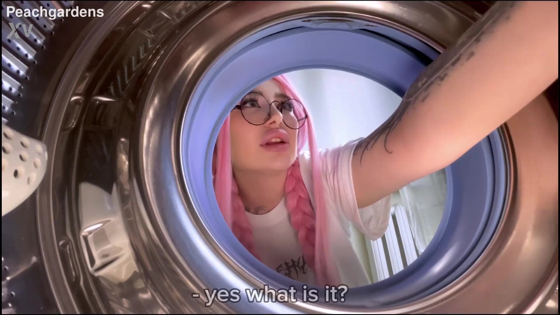 Hard Fucked Step Sister Who Got Stuck in the Washing Machine