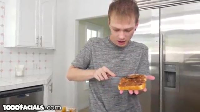 Step Sister Sucks Step Brother While Eating PBJ Sandwich – 1000Facials