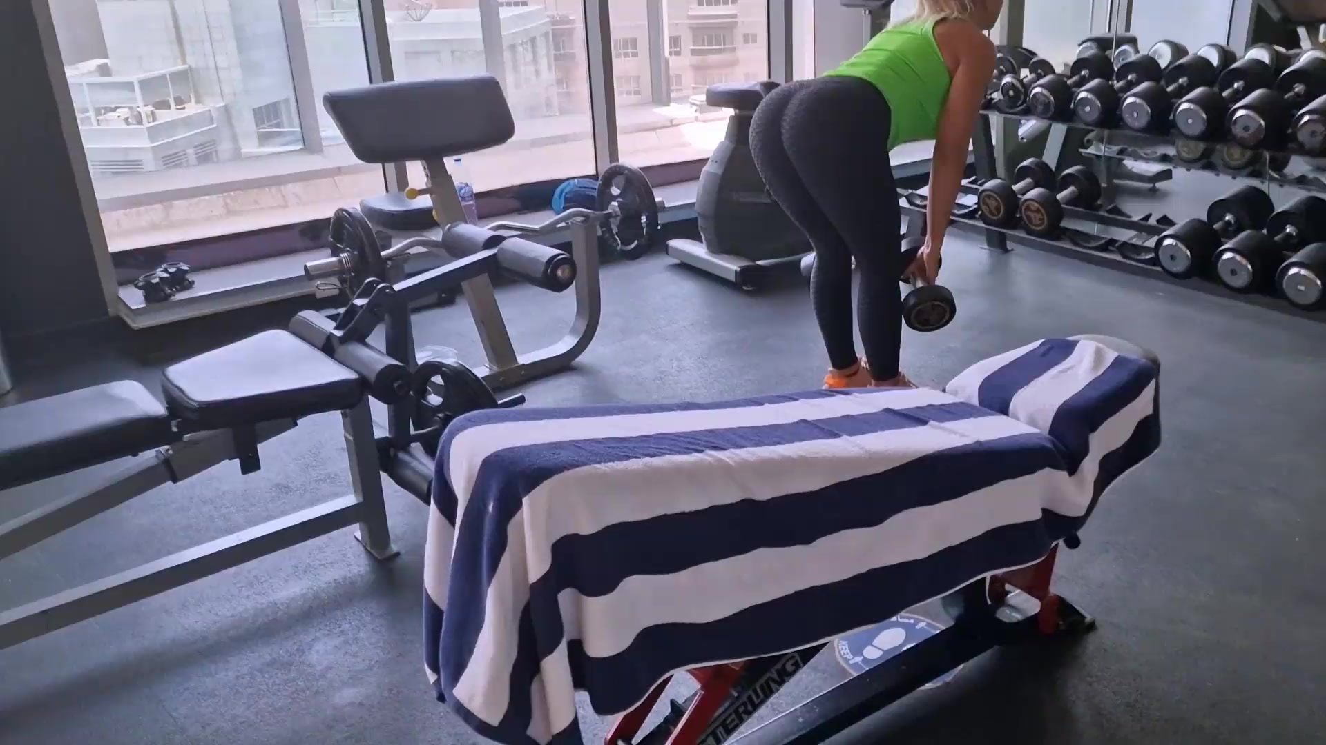 Picked up this Stranger at the Hotel Gym!