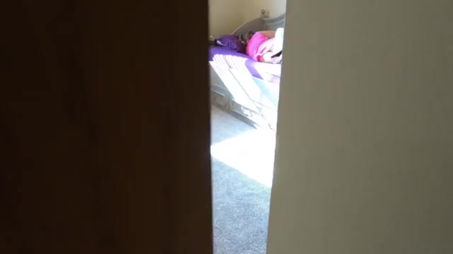 Stepfather visits stepdaughter in her bedroom after cheerleading practice