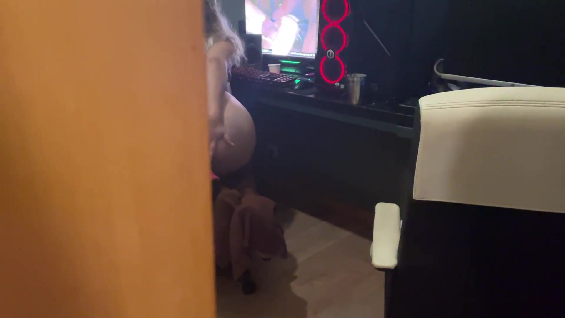 I CAUGHT my STEPSISTER MASTURBATING while was WATCHING a BBC THREESOME Video