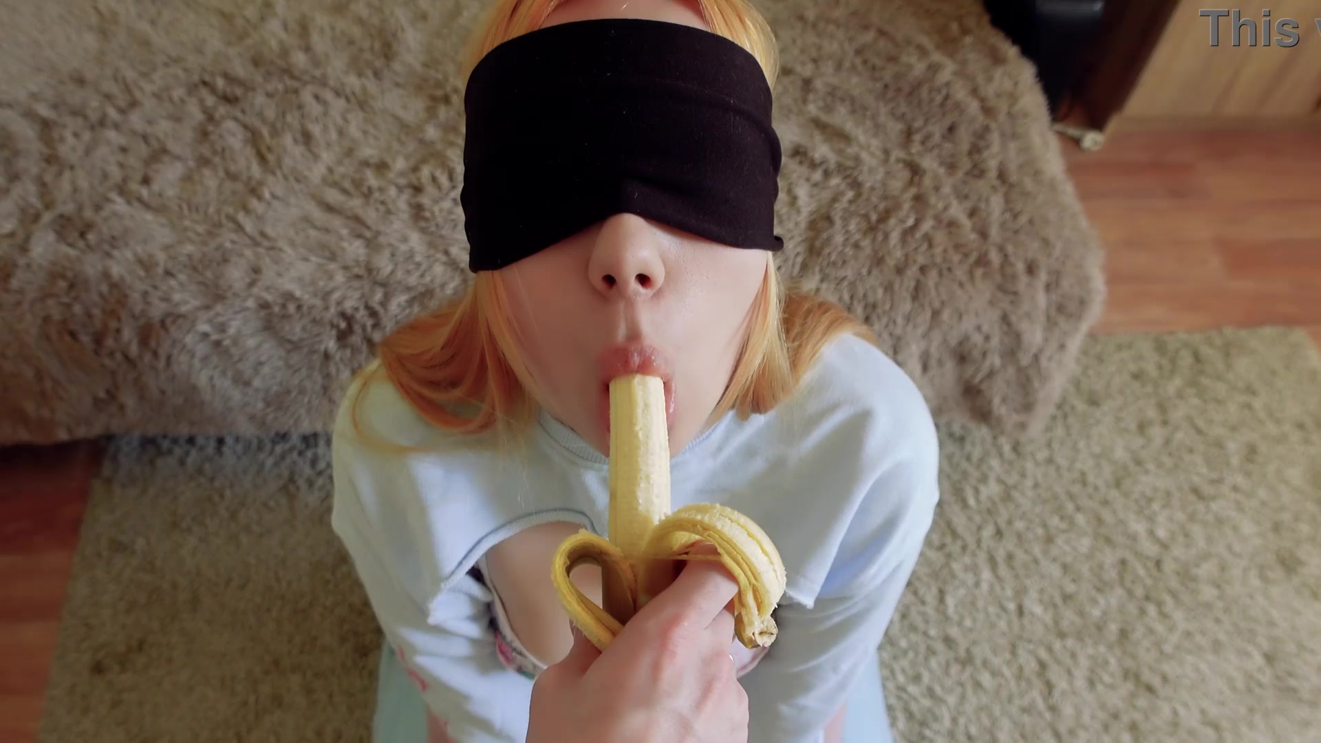 Cheated Silly Step Sister in blindfolded game, but I think she liked it