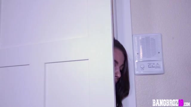 Evelin Stone StepSister Catches Stepbro Jerking Off