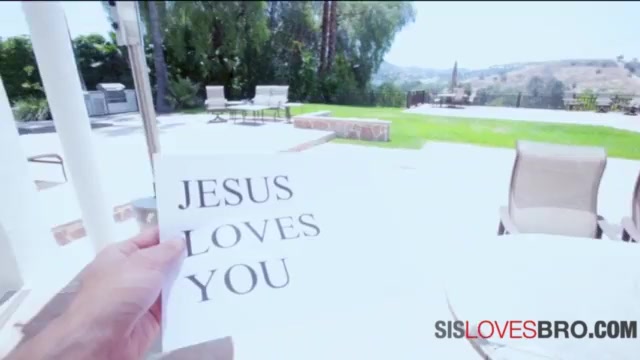 Stepbro turns sis christian by working her pussy