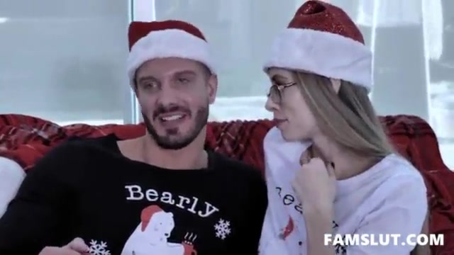 FamilyStrokes – Step Sister Ariana Marie Fucked By Her on Christmas