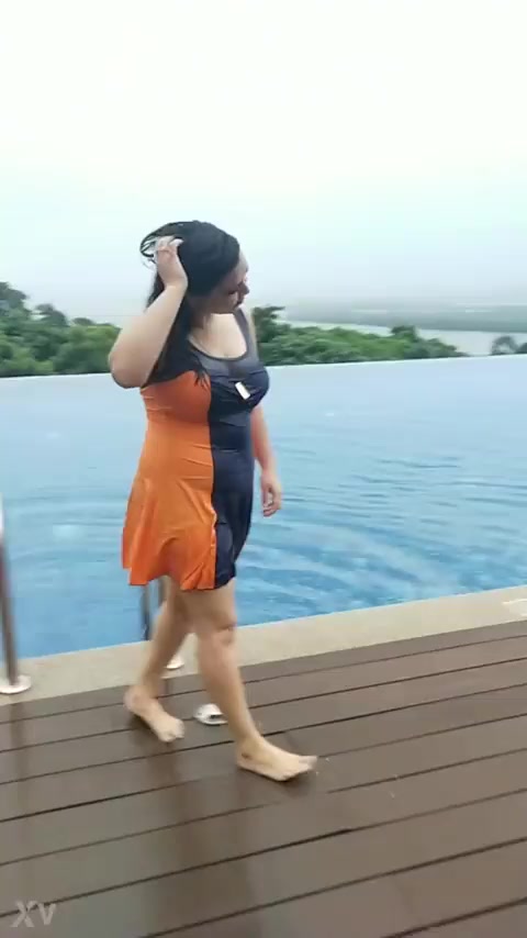 Sister naked Swimming