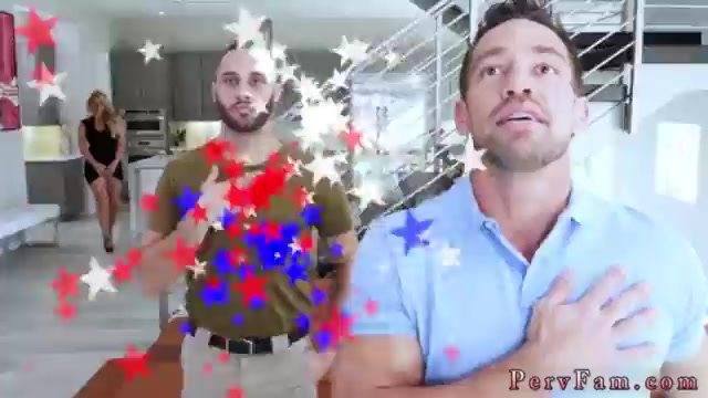 Hot redhead big tit milf Army Boy Meets Busty Stepmom