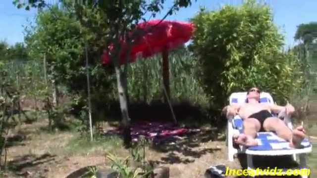 step Brother fucks his young cute sister outdoor