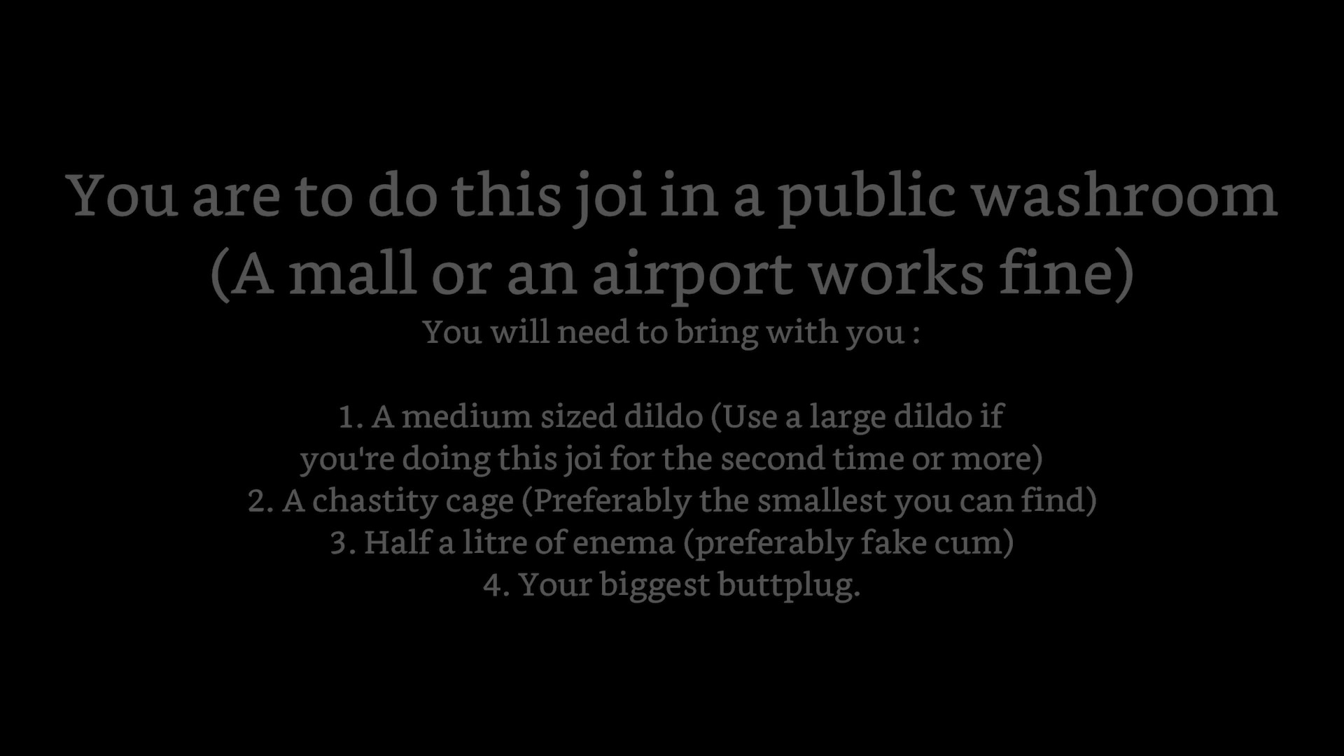 [FayGrey] [Himiko Toga: Futanari Stepsister: Anal Destruction at the Airport Washroom] (JOI, Orgasm Denial, Chastity, Anal Destruction, Sissification, Femdom, Domination)