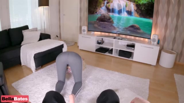4K Hot step Sister Doing Yoga Front Of Brother POV