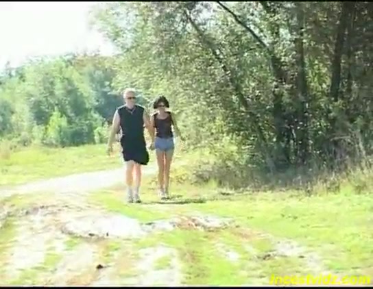 step Daddy banged sweet Outdoor