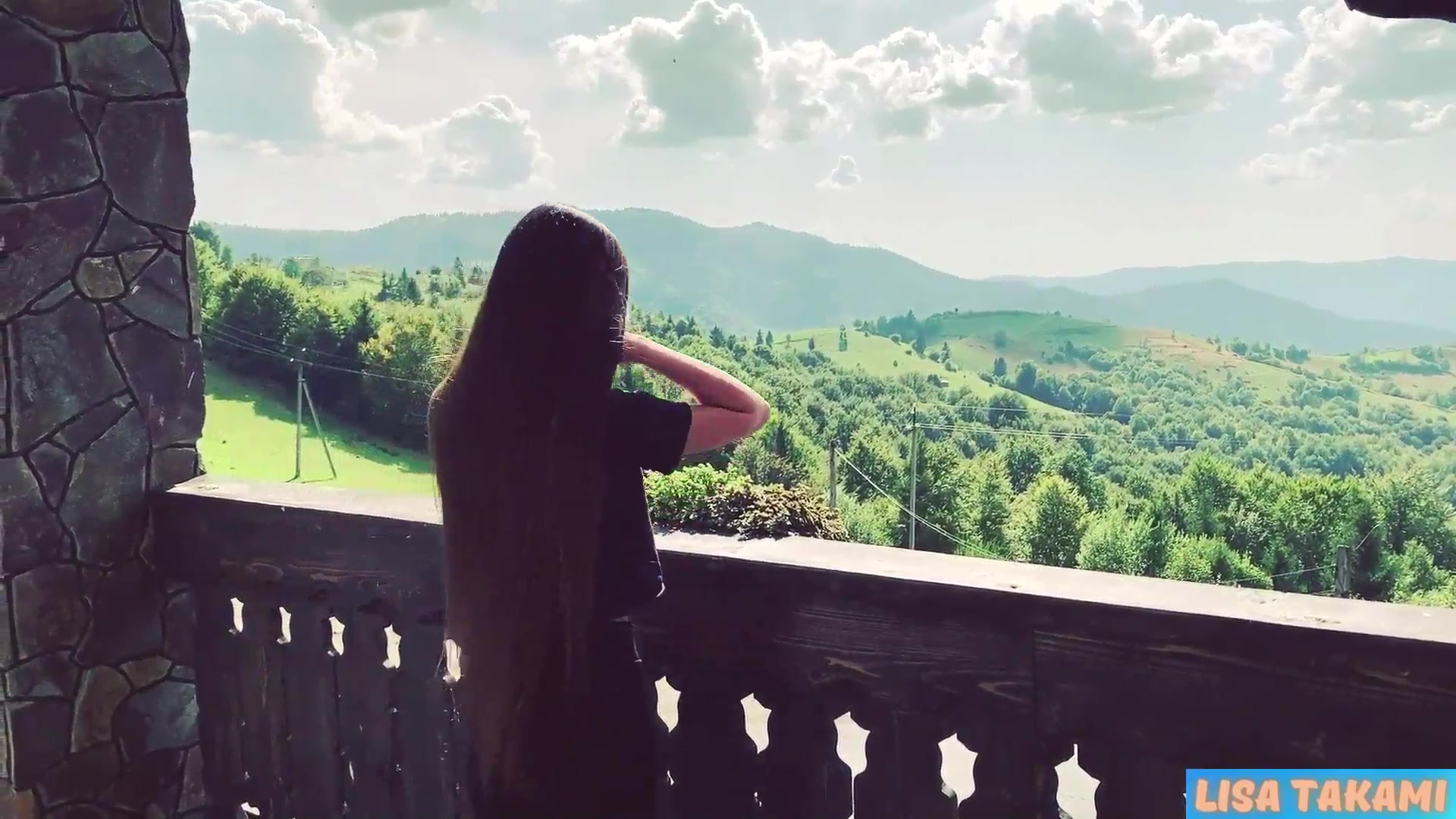 Fit Step Sister In Yoga Pants Gets A Pussy Creampie On A Hotel Terrace – Lisa Takami