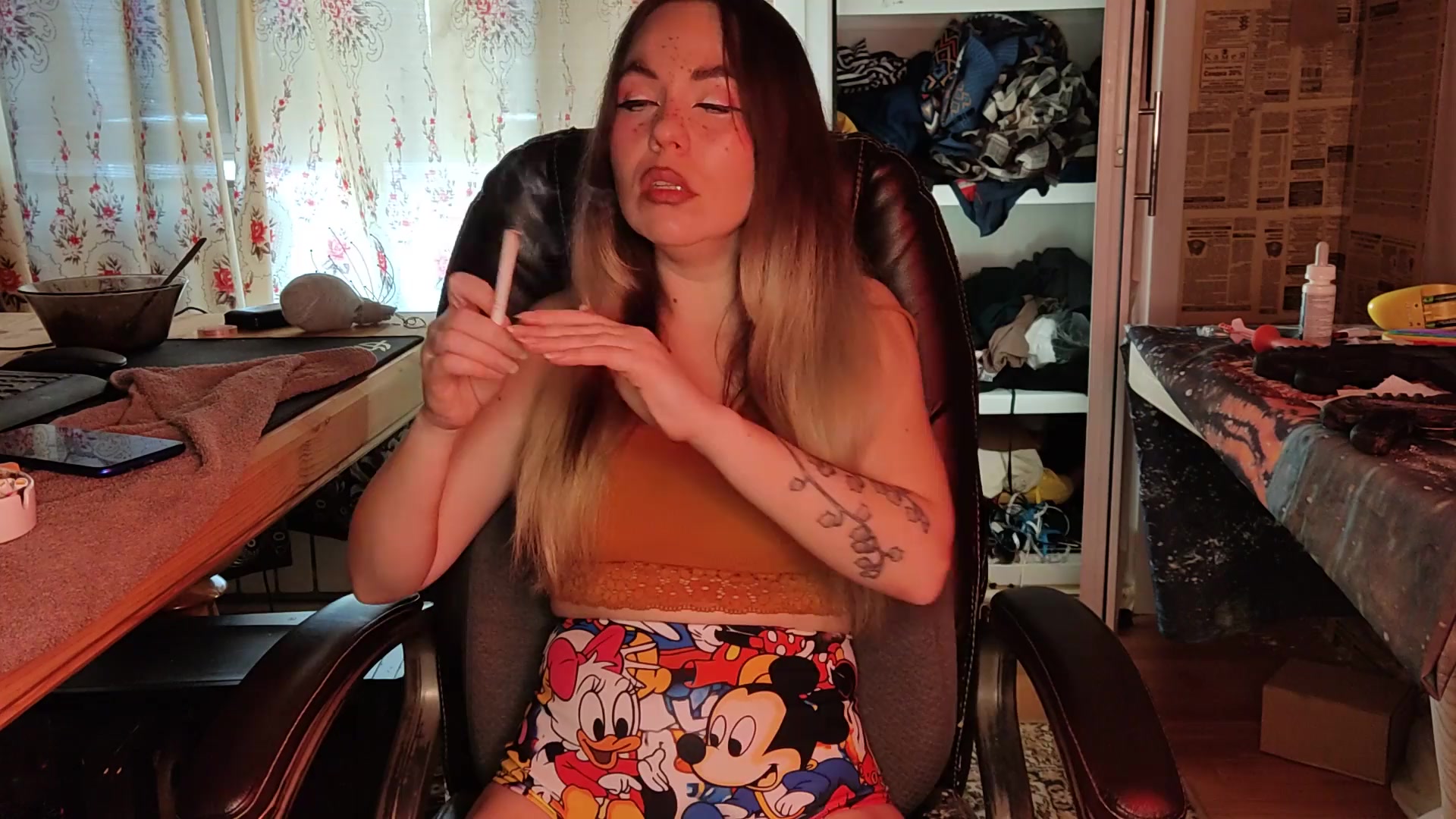 stepsister smoking cigarettes